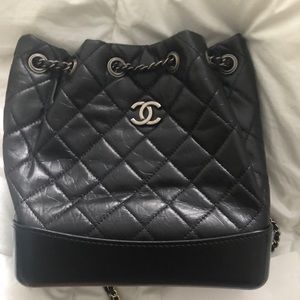 Gabrielle Chanel backpack boho quilted leather bag